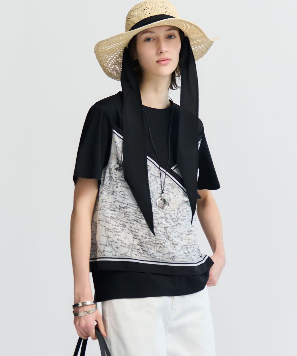 23区 S 【先行予約】スカーフコンビジャージー カットソー 