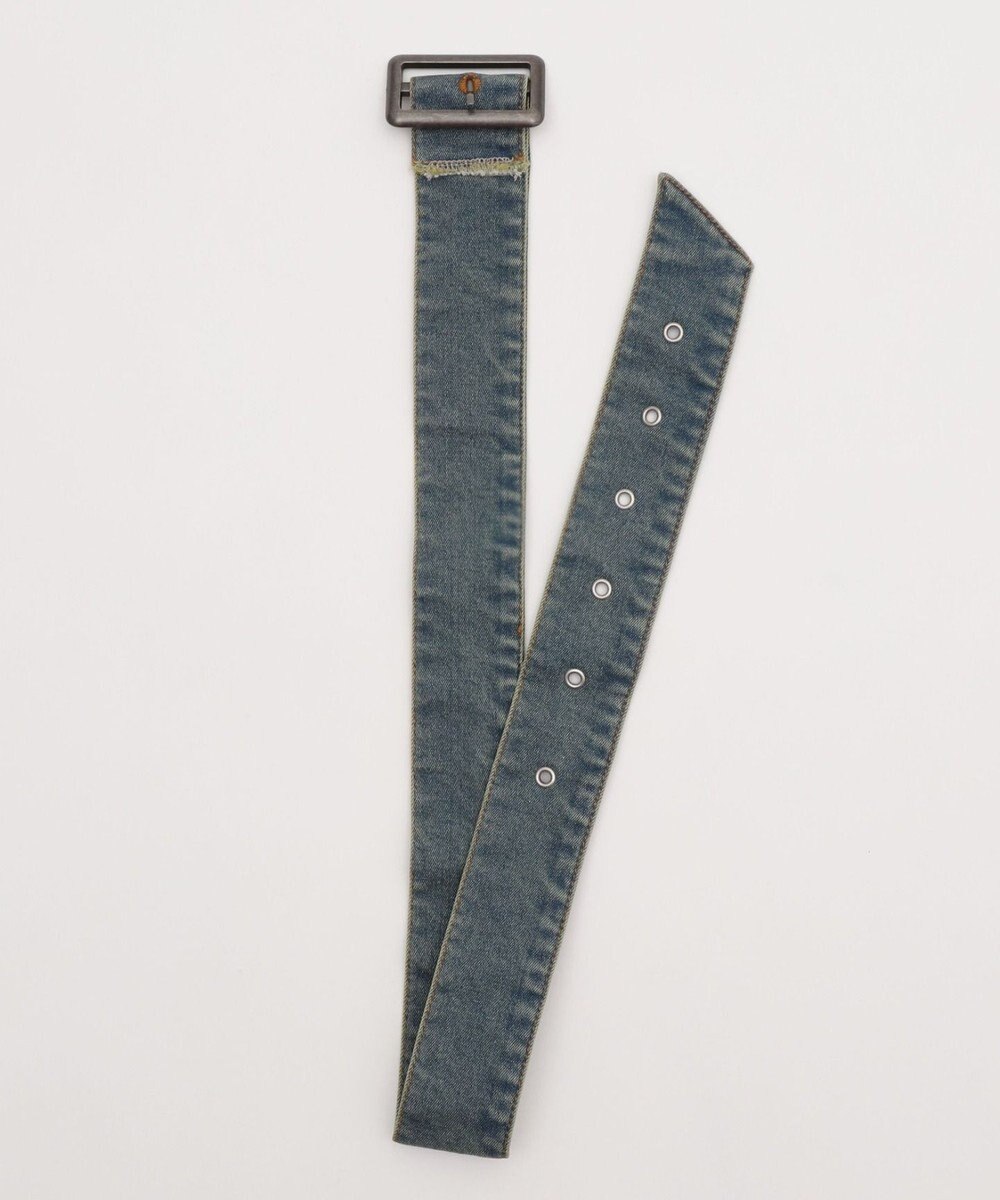 WEGO ベルト付デニムプリーツスカパン 