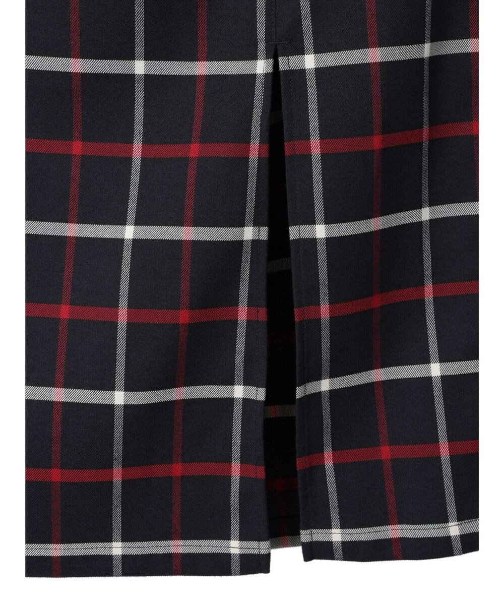 Green Parks ベルトデザインチェックＩラインスカート 