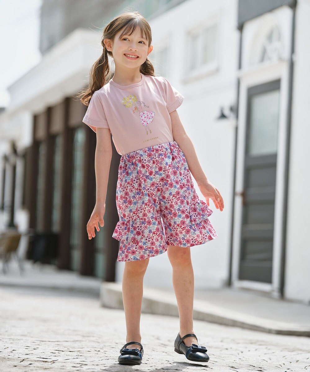 組曲 KIDS 【150-160㎝】ひまわりブーケ Tシャツ 