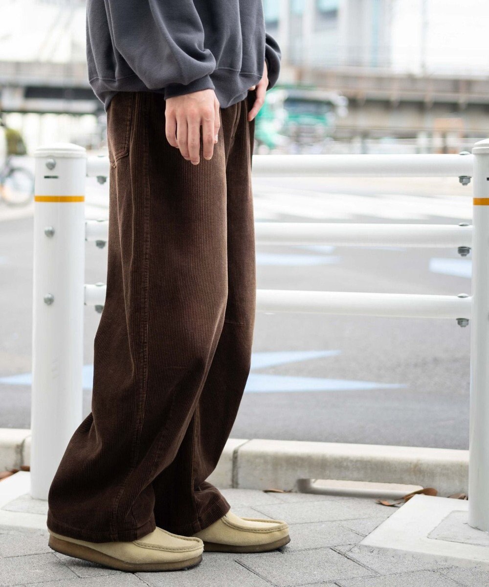 WEGO イージーバレルレッグコーデュロイパンツ 