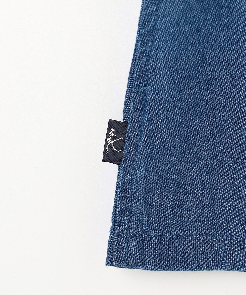 組曲 KIDS 【150-160㎝】 ブルーフラワーデニムキュロット 