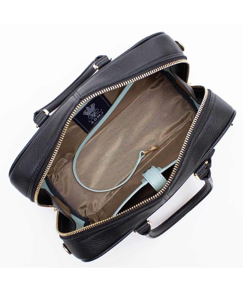 A.D.M.J. 【牛革】モーツァルト/バイカラーボストン25cm(ショルダーストラップ付) 