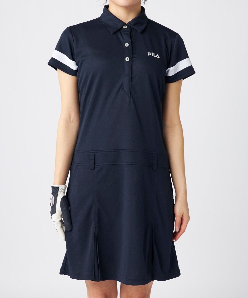 FILA GOLF／marie claire 【FILA GOLF】スポーティ半袖ワンピース 