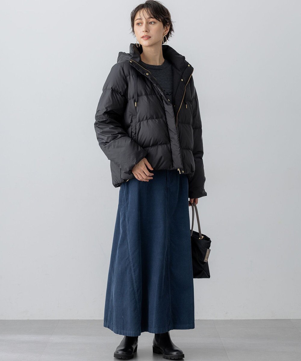 23区 L 【滝沢眞規子さん着用/VERY掲載】シレータフタ コンパクト ダウンコート 