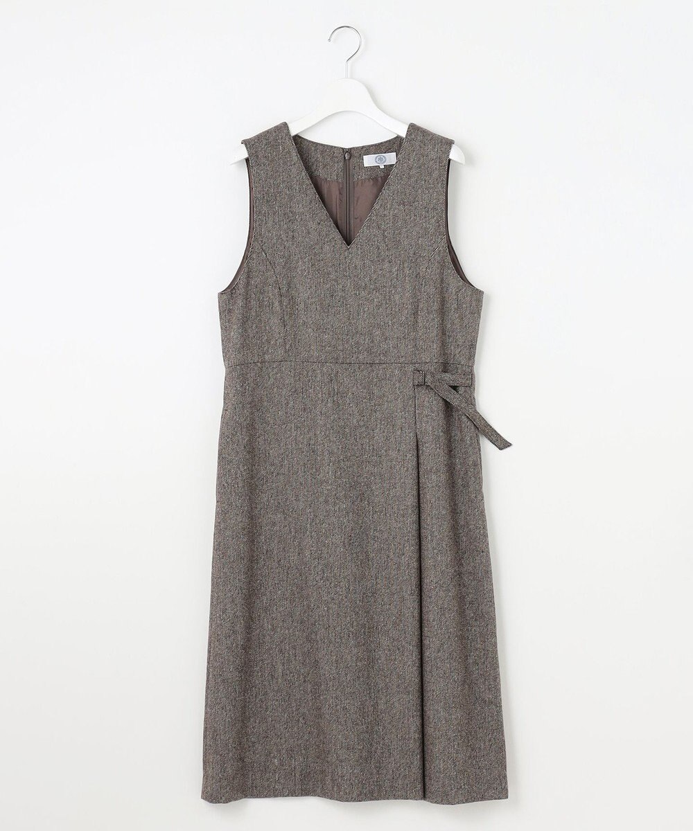 J.PRESS LADIES L 【WEB限定カラーあり】ツイードツイル ジャンパー ドレス 