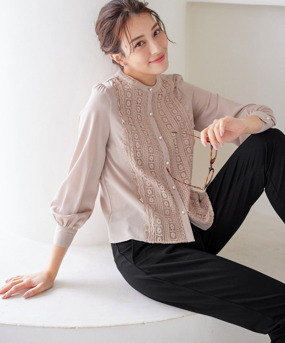 Tiaclasse 【新色追加・洗える】レースブラウス 