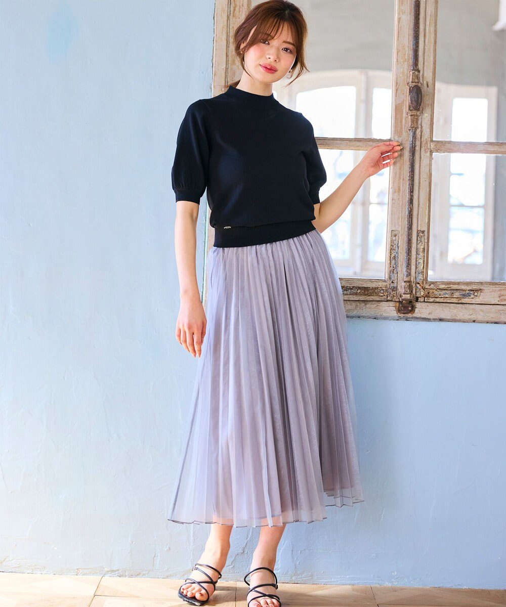 Feroux シャイニーハーフスリーブ ニット 