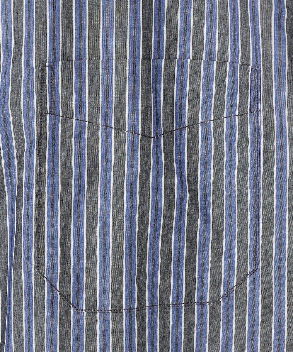 JOSEPH ABBOUD 【シルク×綿ブレンド】シルクコットンストライプ シャツ 