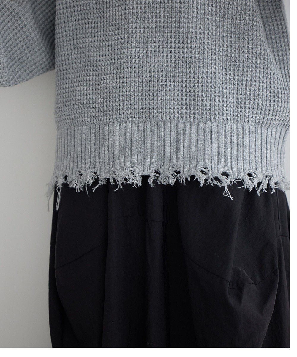 YECCA VECCA ダメージルーズニット 