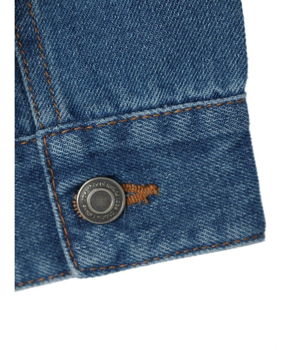 Green Parks ノーカラーデニムジャケット 