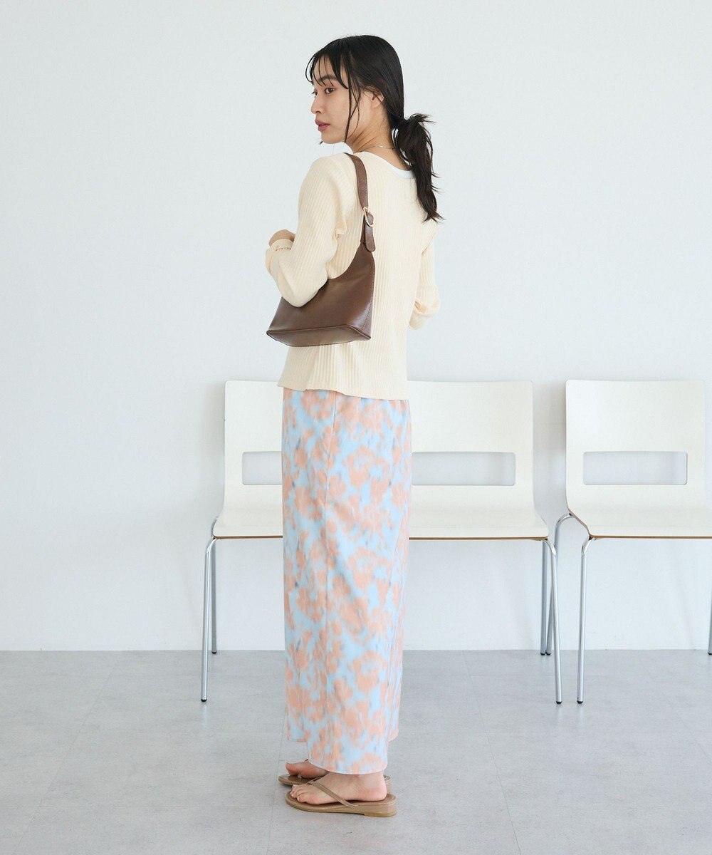 CRAFT STANDARD BOUTIQUE フラワープリントスリットロングスカート 