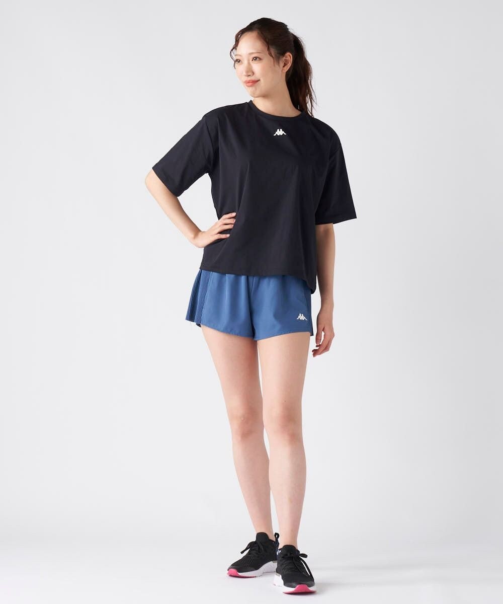 OP／FILA 【Kappa】プリーツ スポーツショートパンツ 