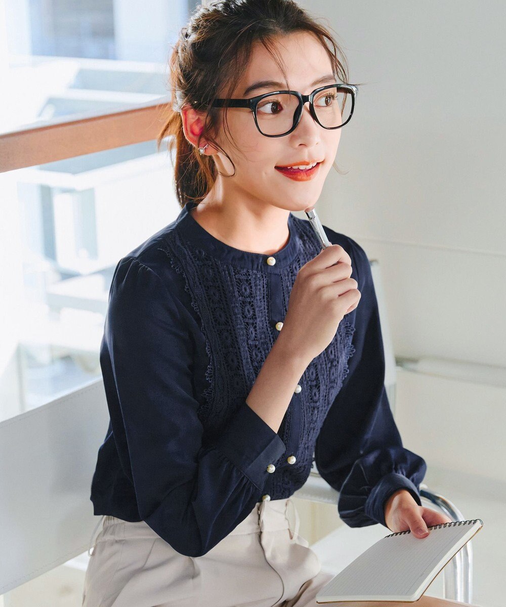 Tiaclasse 【新色追加・洗える】レースブラウス 