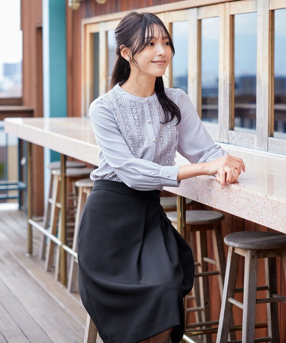 Tiaclasse 【新色追加・洗える】レースブラウス 