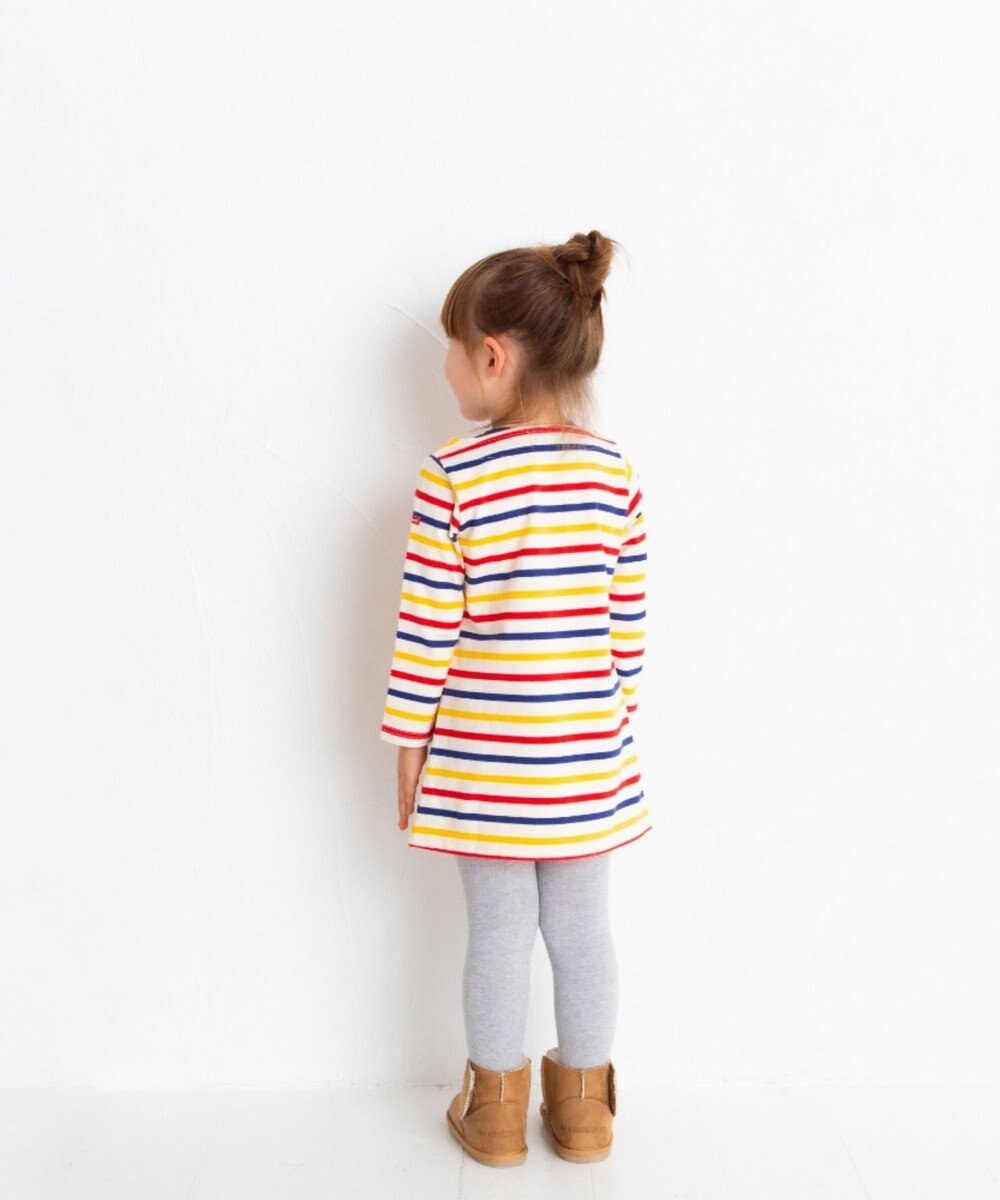 MIKI HOUSE HOT BISCUITS 【80-120cm】ボーダーワンピース 