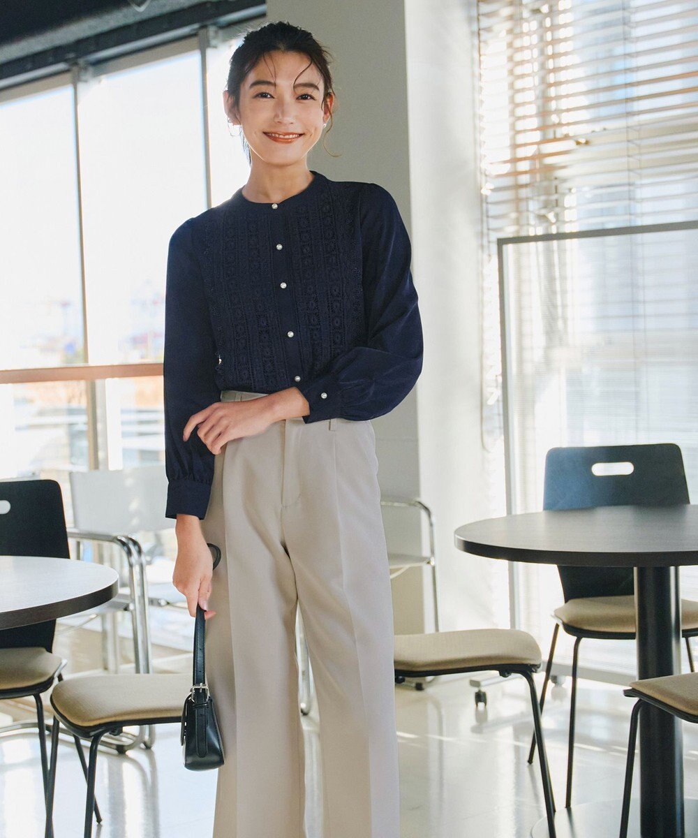 Tiaclasse 【新色追加・洗える】レースブラウス 