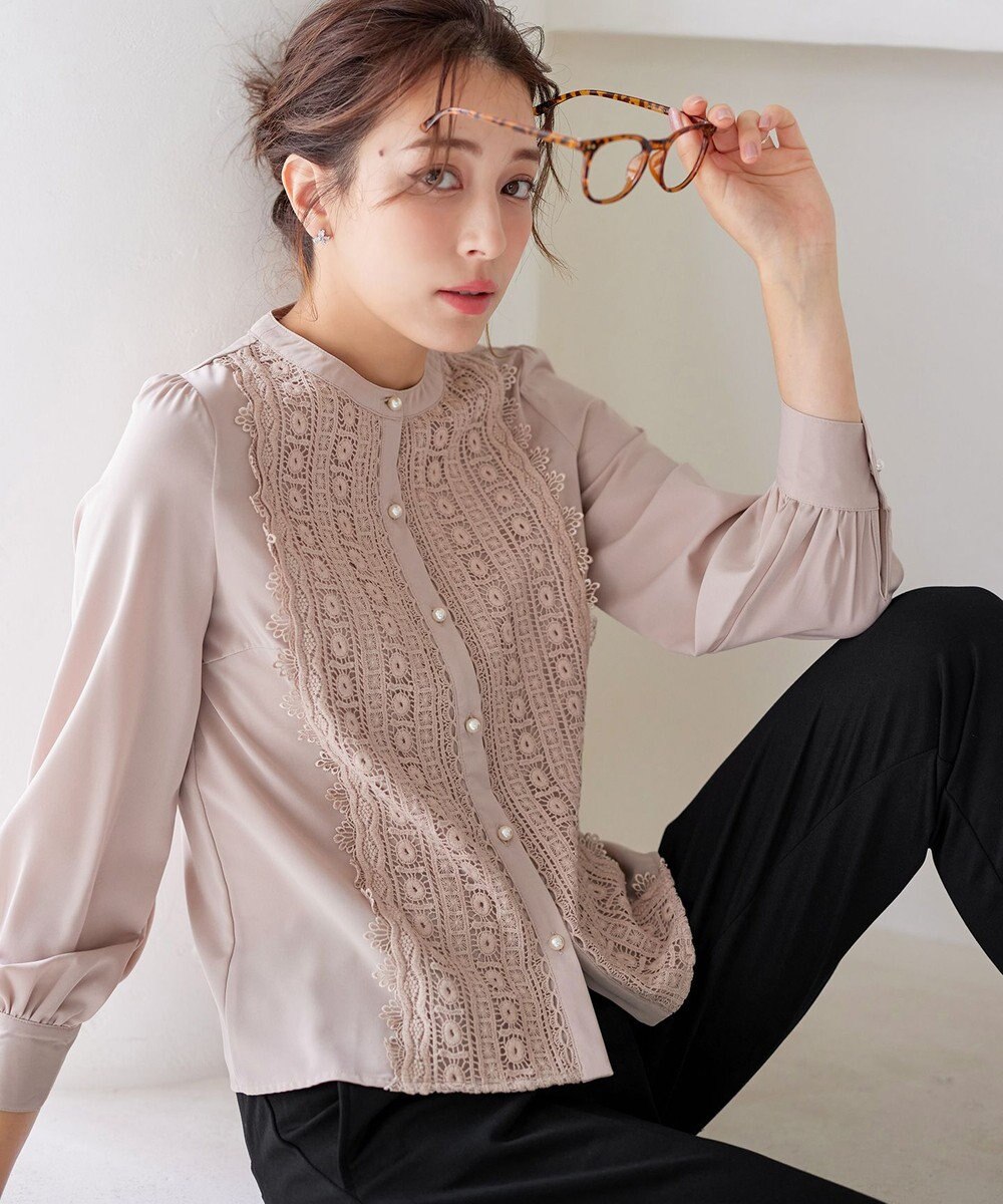 Tiaclasse 【新色追加・洗える】レースブラウス 