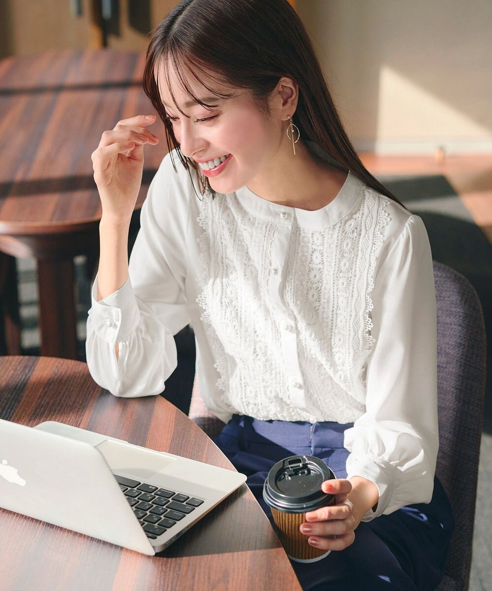 Tiaclasse 【新色追加・洗える】レースブラウス 