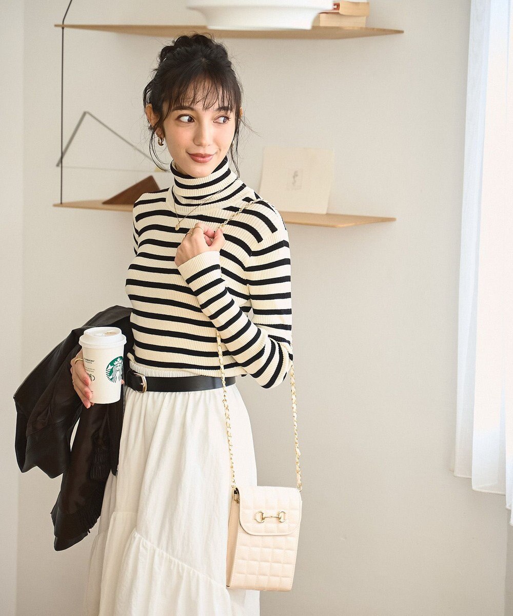 WEGO 【手洗い可】タートルネックニット 