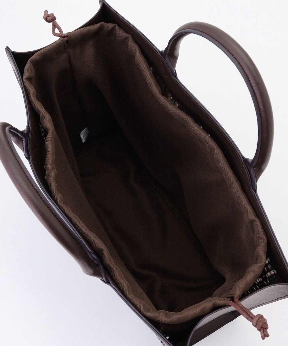 自由区 【カタログ掲載・巾着袋付き・A4サイズ収納可】パンチングレース トート 