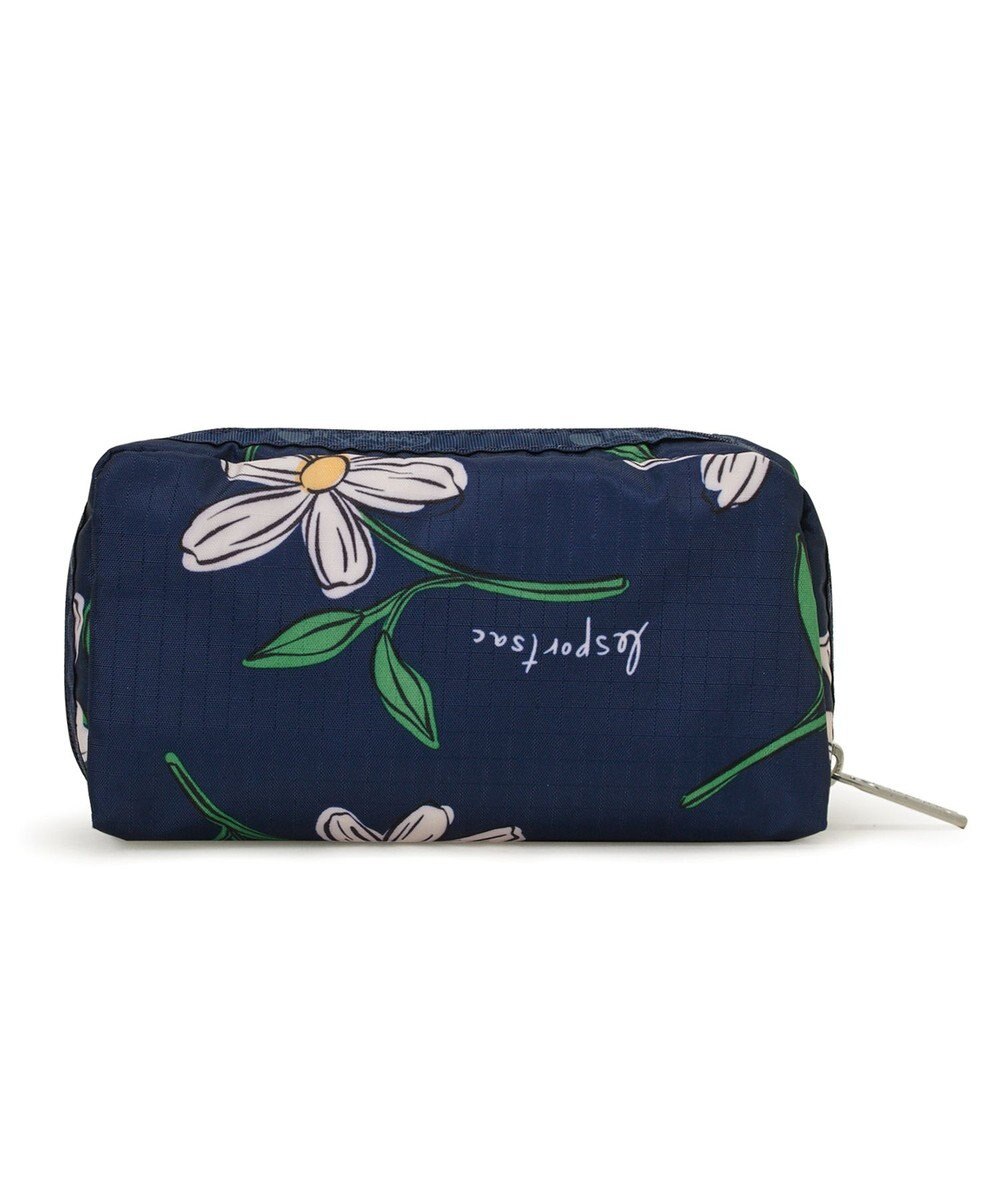 LeSportsac RECTANGULAR COSMETIC/フローラルブルームズネイビー 