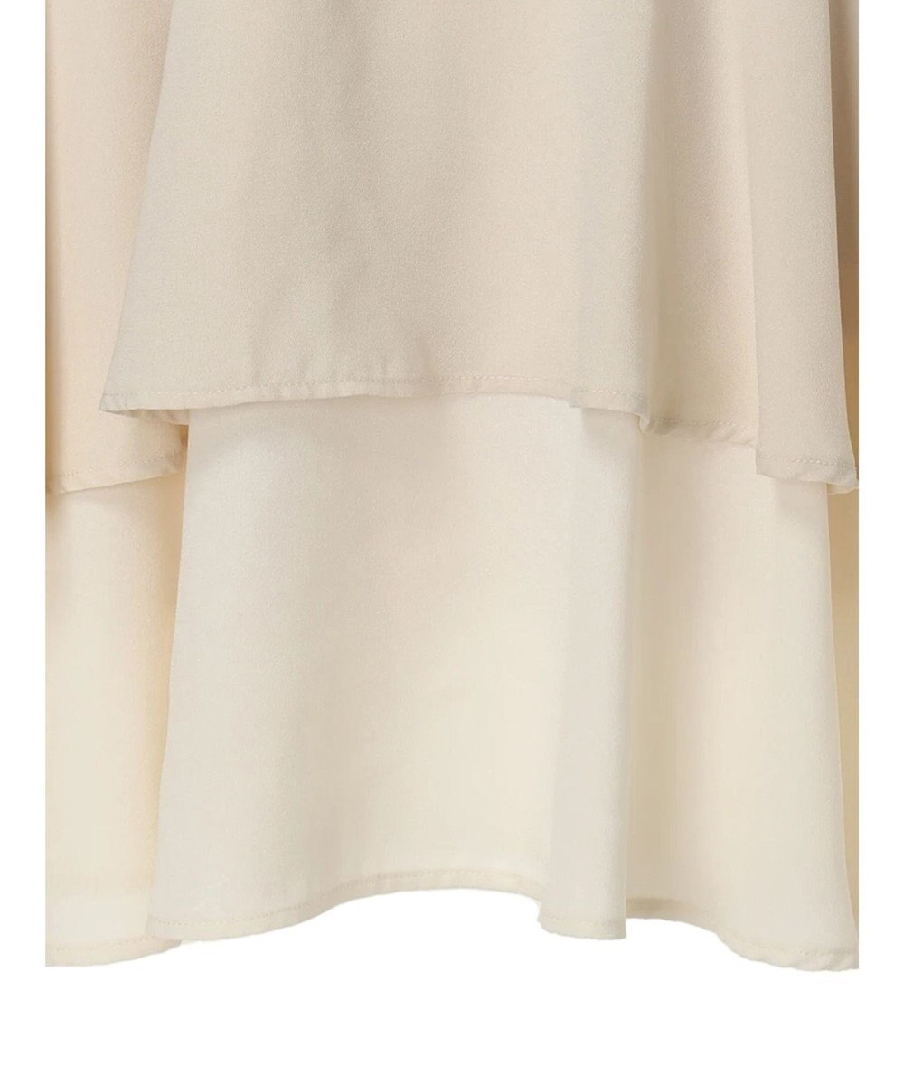 earth music&ecology バイカラーラッフルヘムスカート 