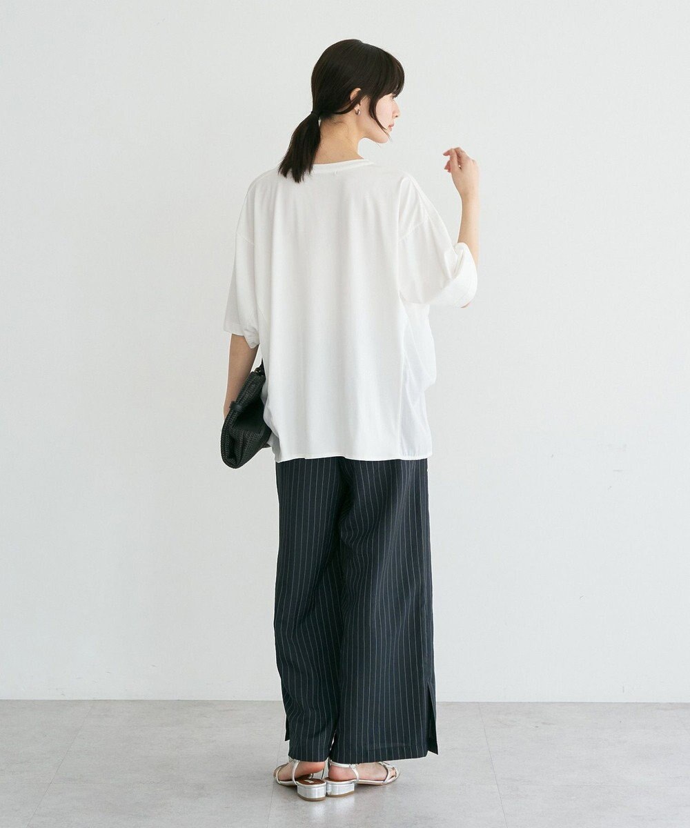 YECCA VECCA 裾ドロストデザインロゴTee 