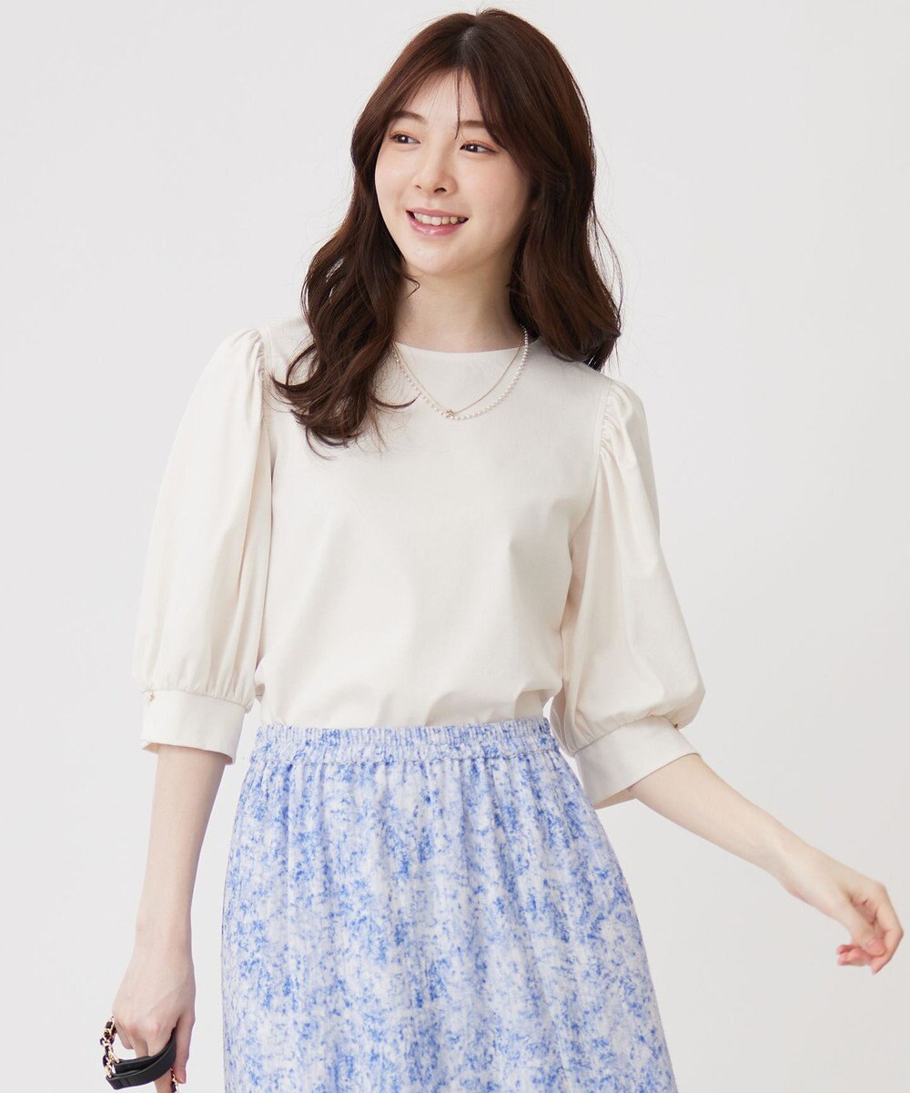 ANY SIS 【接触冷感】美人 ボリュームスリーブ カットソー 