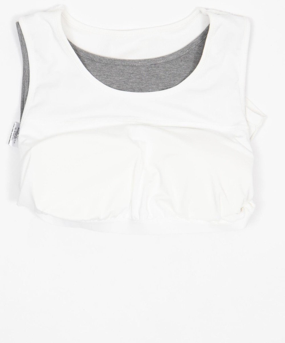 WEGO 【カップ付き】レイヤードデザインカップインタンク 