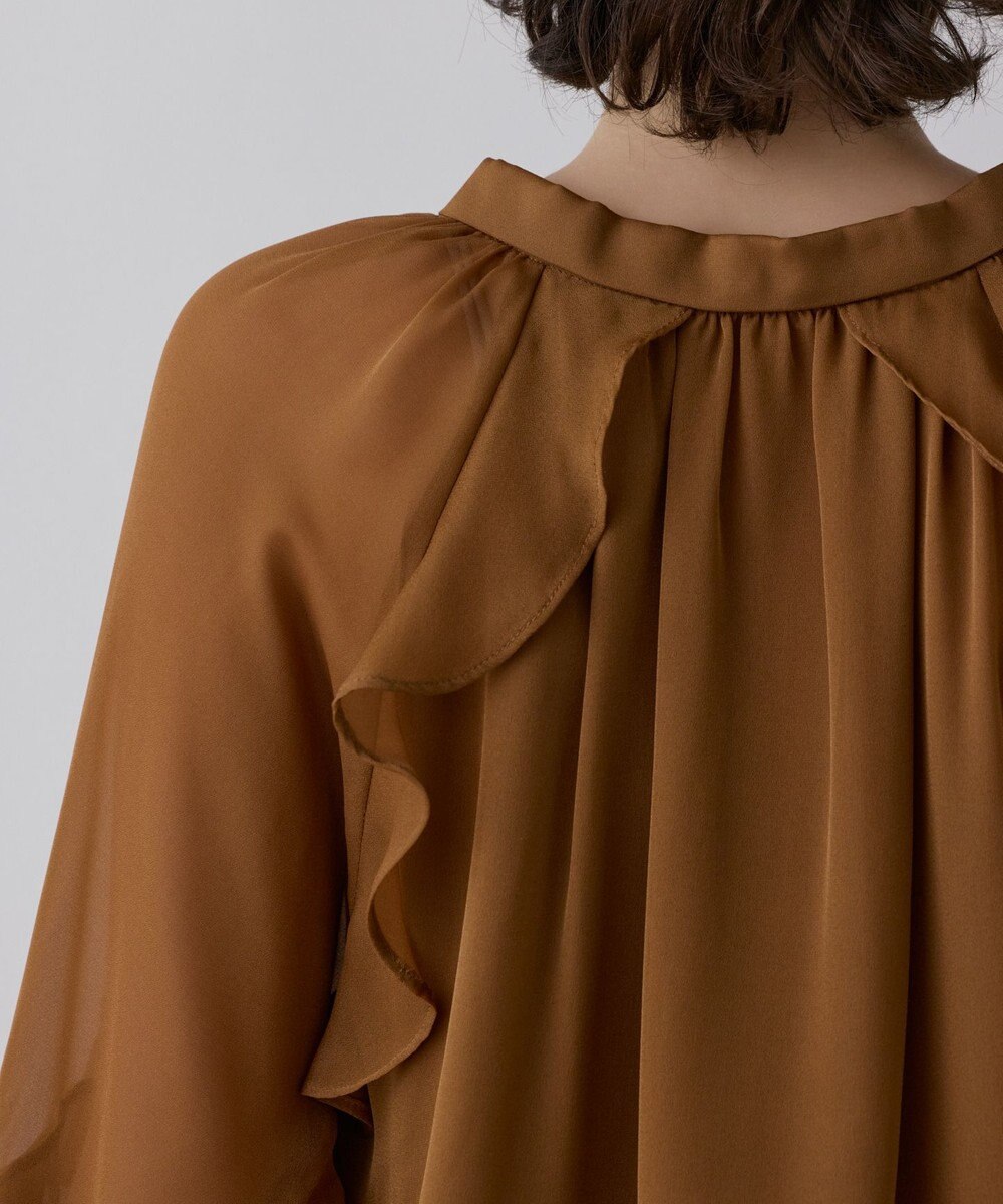 GRACE CONTINENTAL シフォンフレアブラウス 