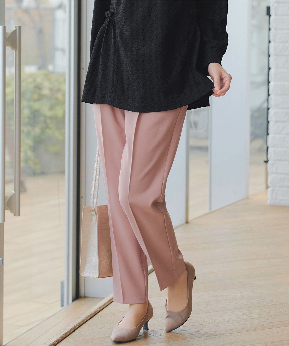 Tiaclasse L 【おのののかさん着用】とろみカラーテーパードパンツ 