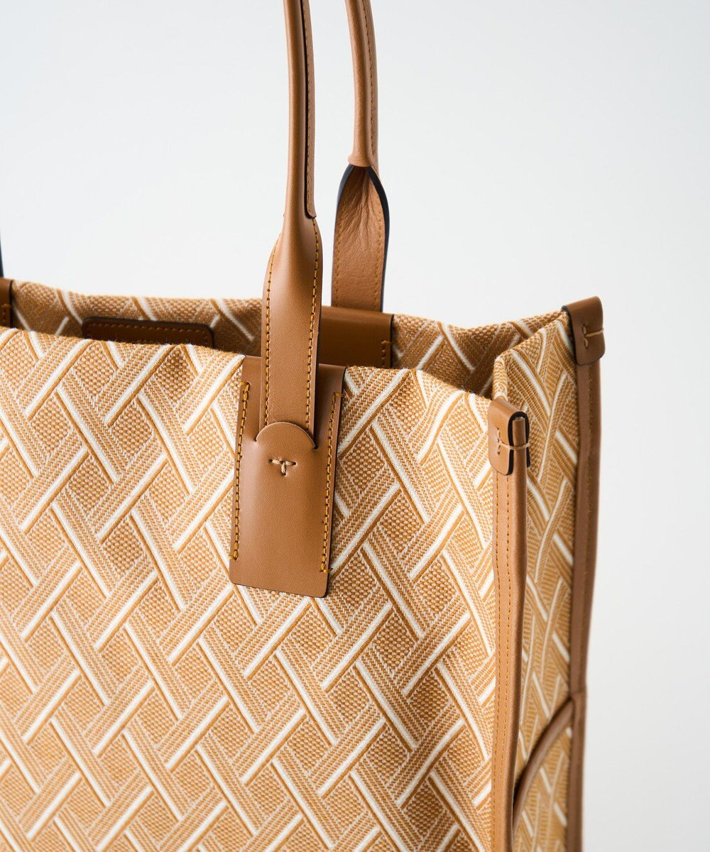 MIYABIYA  LAQUOH クロス柄ジャガードトートバッグ L 