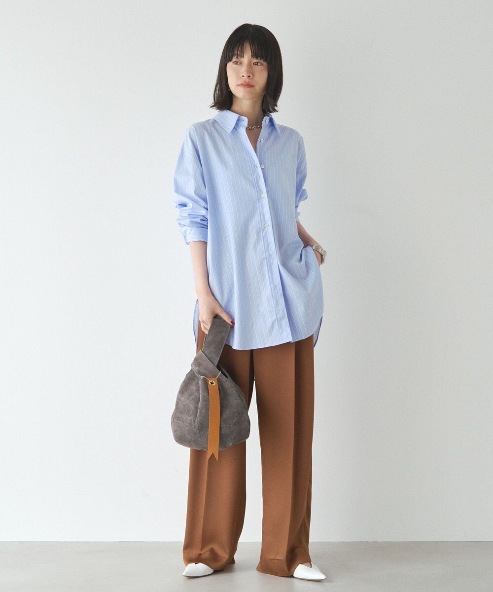 russet 【2025AW新作】本革スエード巾着ハンドバッグ(CE-1582) 