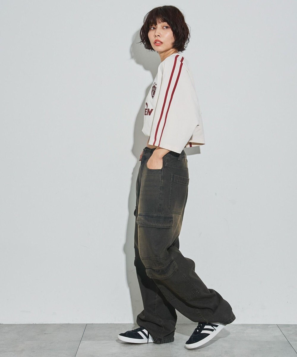 WEGO 【ユニセックス着用ITEM/MLサイズ展開】ゲームロゴスリーブラインT 