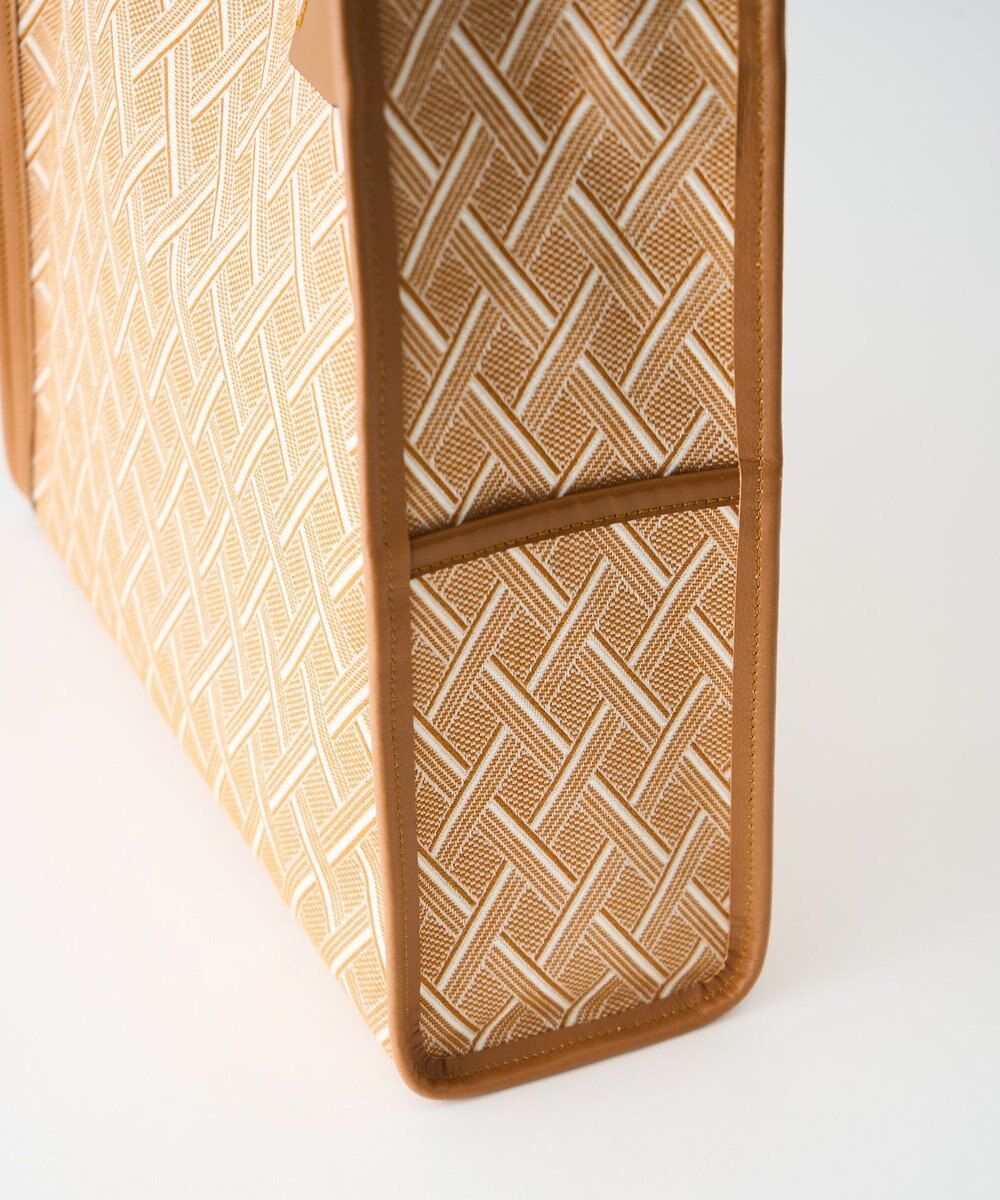 MIYABIYA  LAQUOH クロス柄ジャガードトートバッグ L 