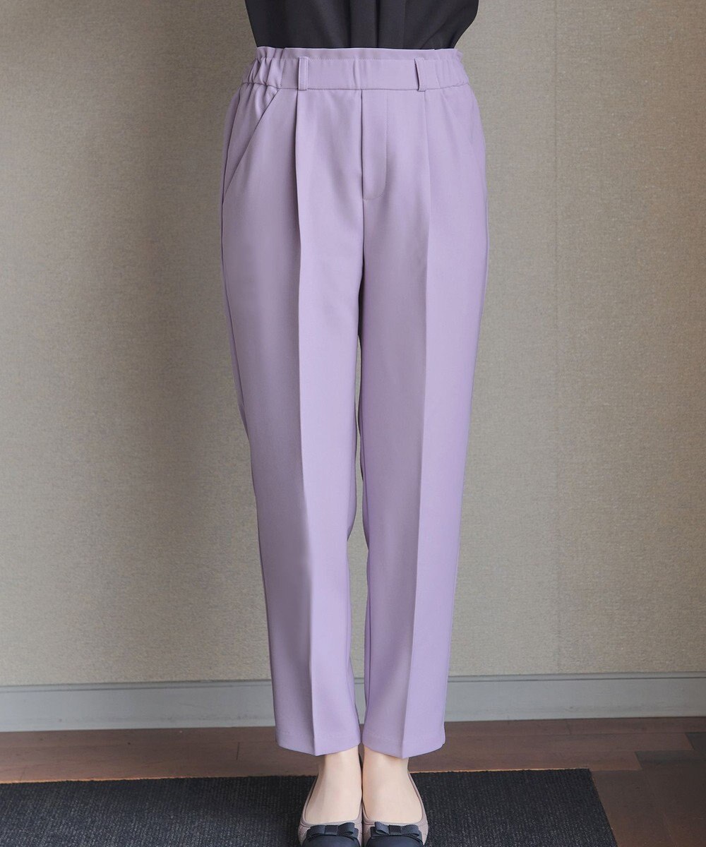 Tiaclasse L 【おのののかさん着用】とろみカラーテーパードパンツ 