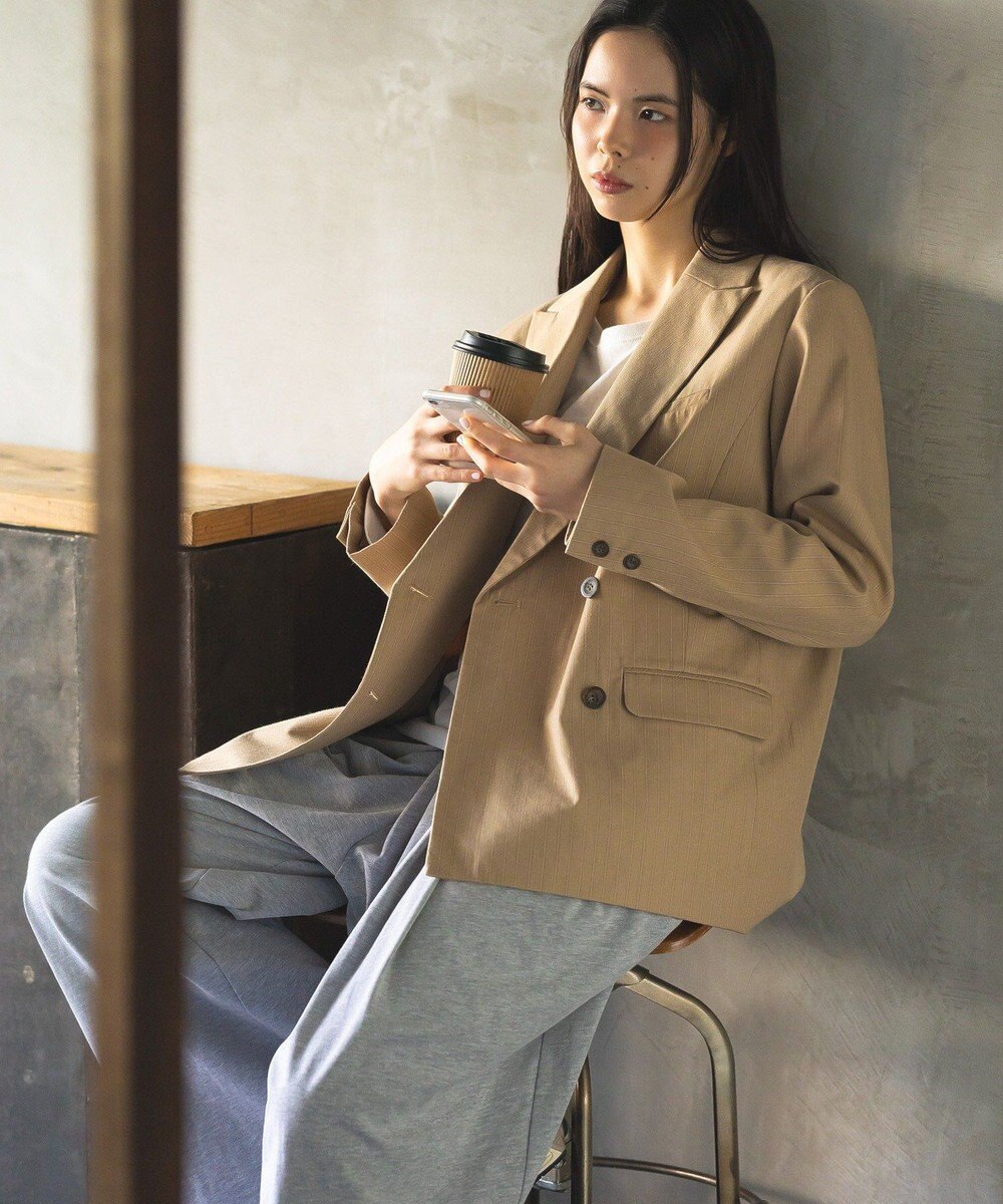 CRAFT STANDARD BOUTIQUE ストライプダブルジャケット 