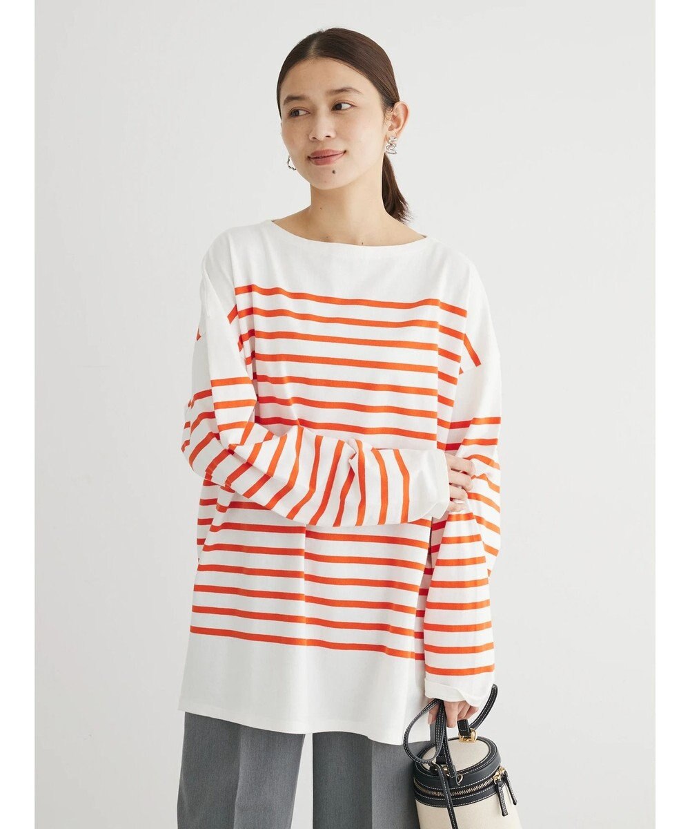 Green Parks パネルボーダーチュニック 