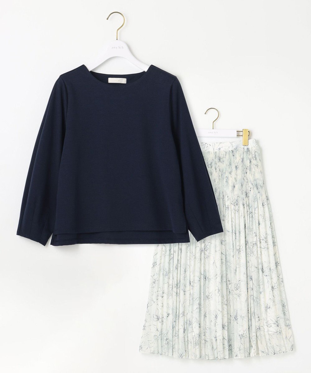 ANY SIS 【2SET】トップス×プリーツスカート セット 
