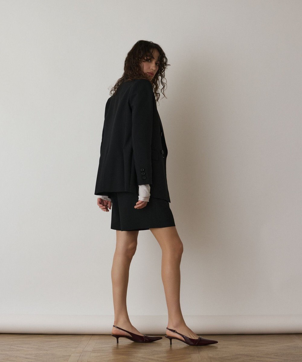 GRACE CONTINENTAL リネンライクダブルジャケット 