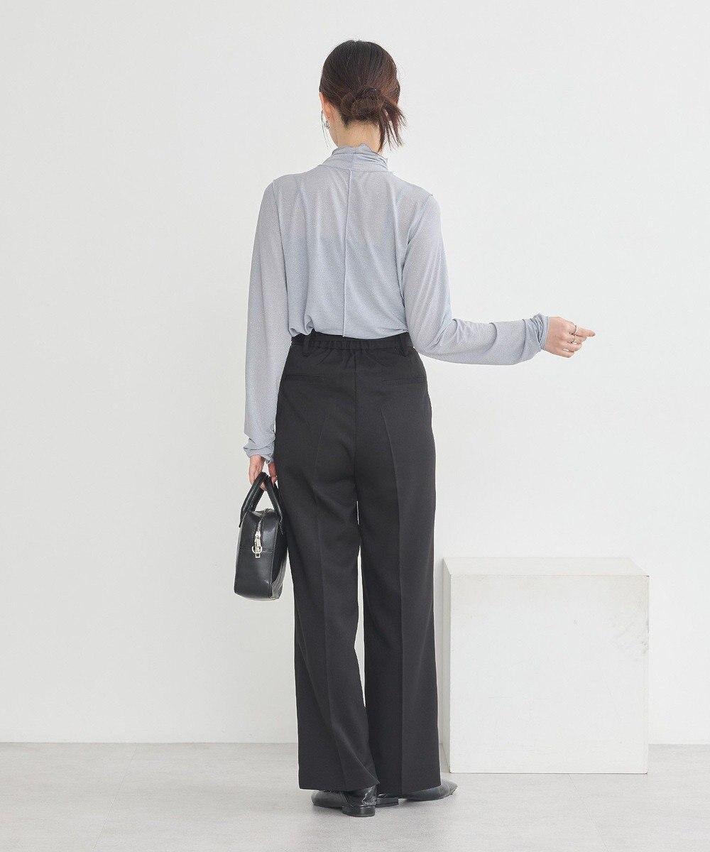 earth music&ecology シアーラメハイネックプルオーバー 