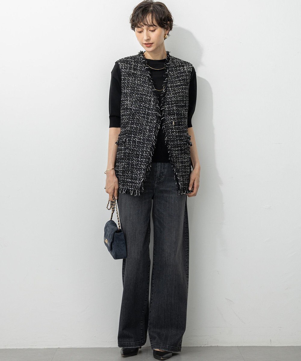 23区 L 【GLOW10月号掲載】GIOLICA オータム ツイード ジレ 