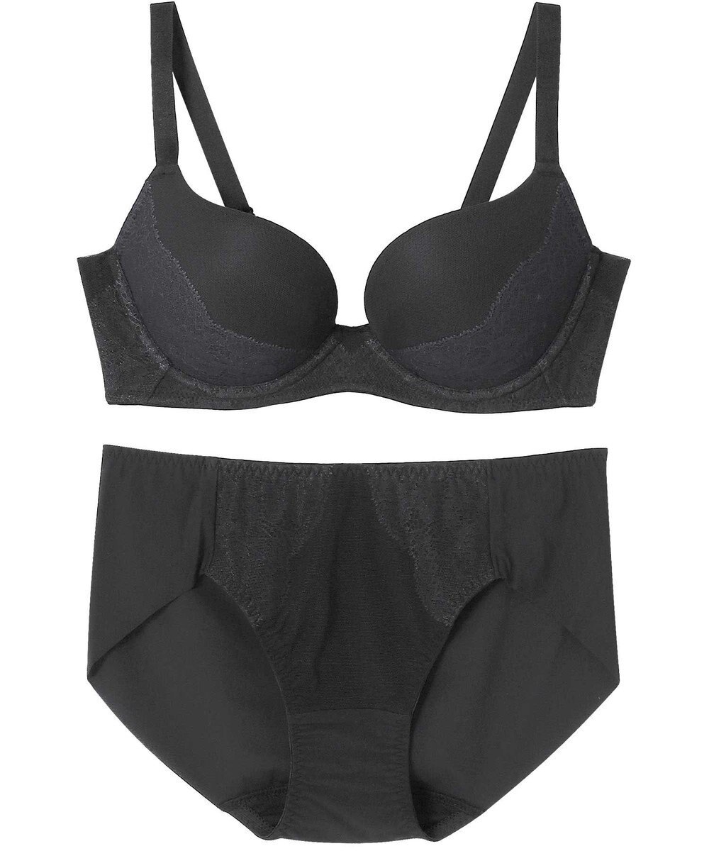 AMPHI ブラジャー ショーツセット モールドカップ 谷間をつくる 脇～背中の段差ができにくい 【ブラショーツセット】 ブラ ショーツ BCC301 アンフィ／ワコール 