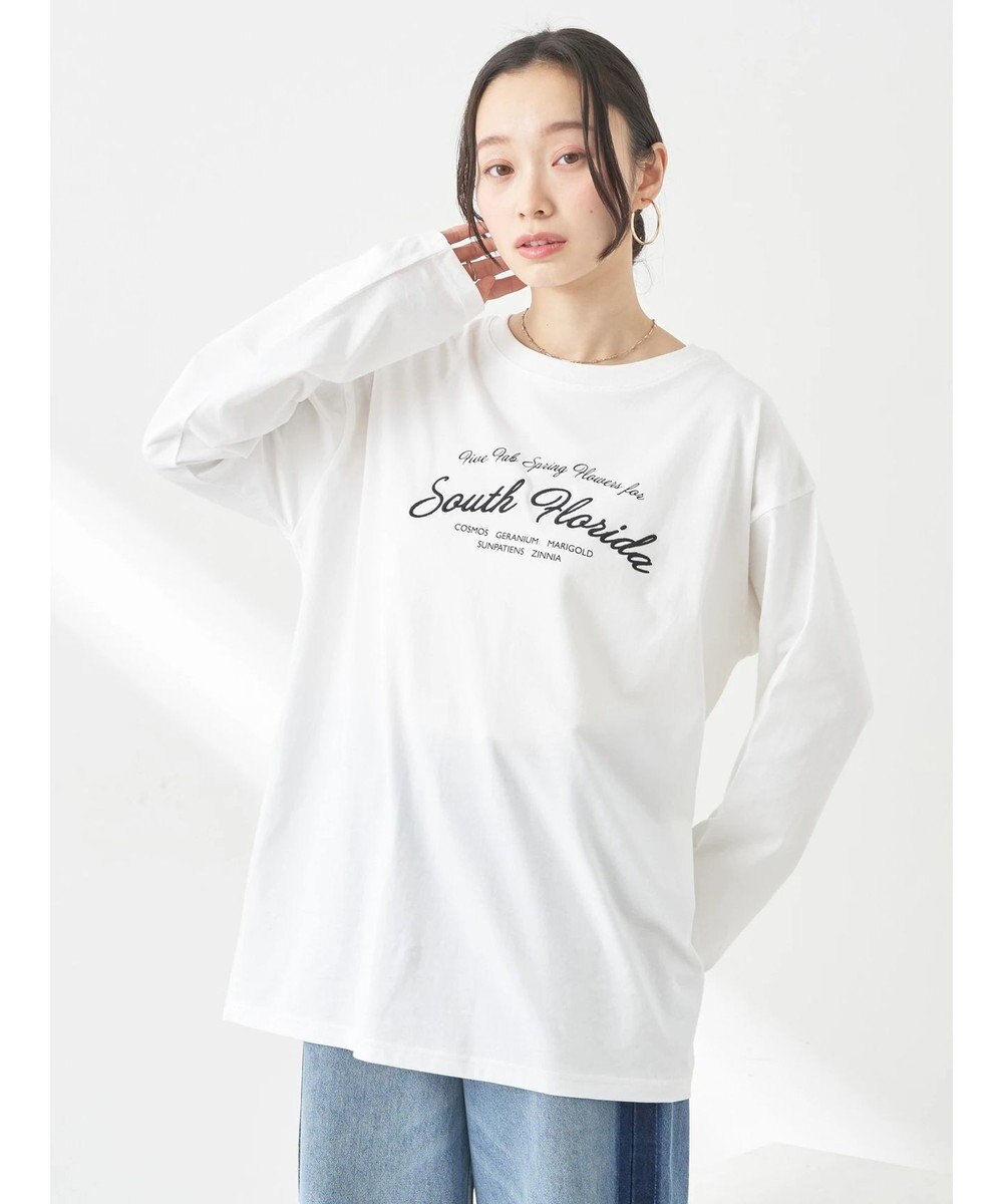 earth music&ecology Ｆｌｏｗｅｒ　グラフィックロンＴ 