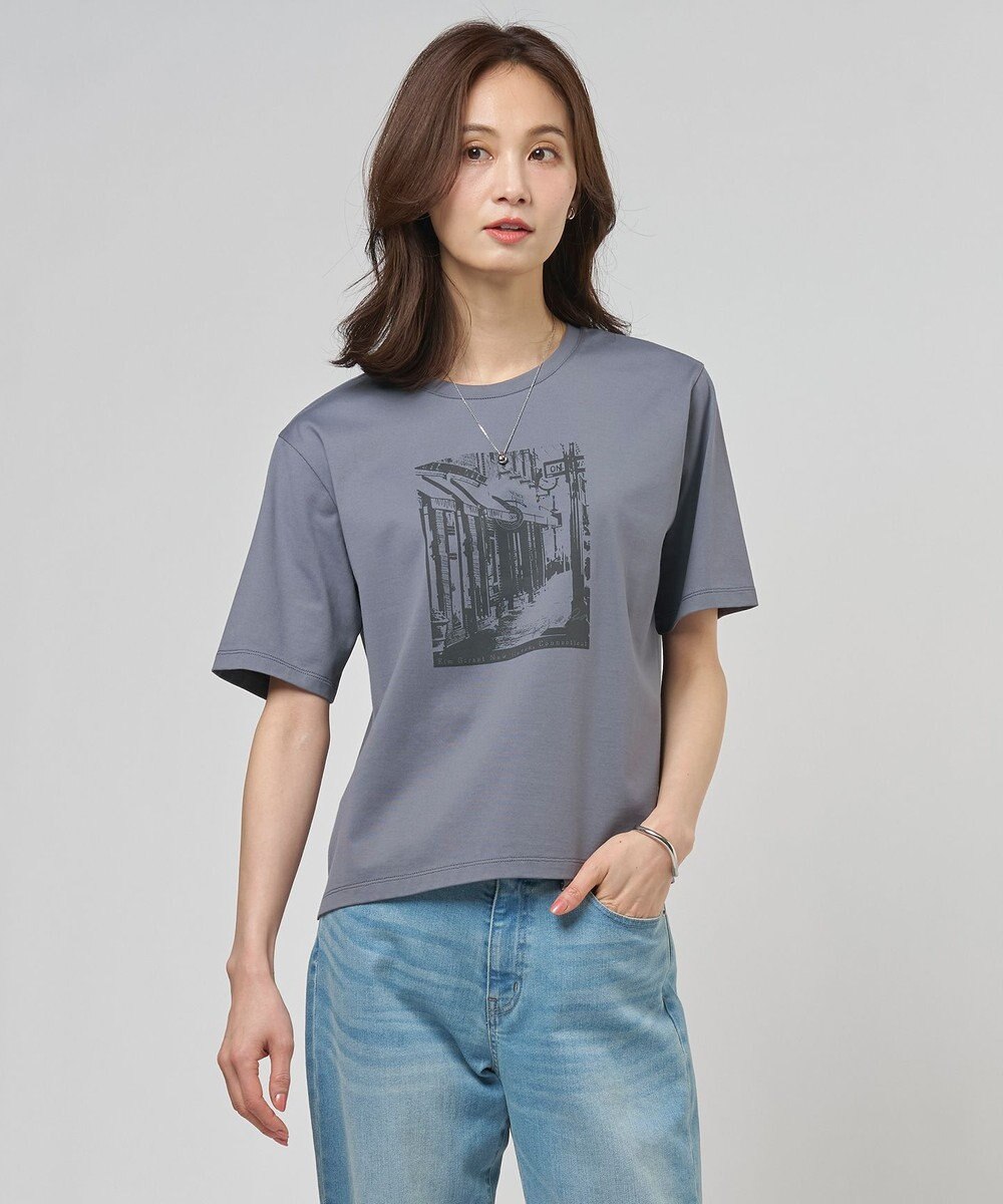 J.PRESS LADIES プリント Ｔシャツ 