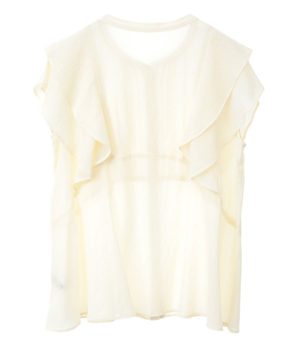 YECCA VECCA シアーラッフルブラウス 