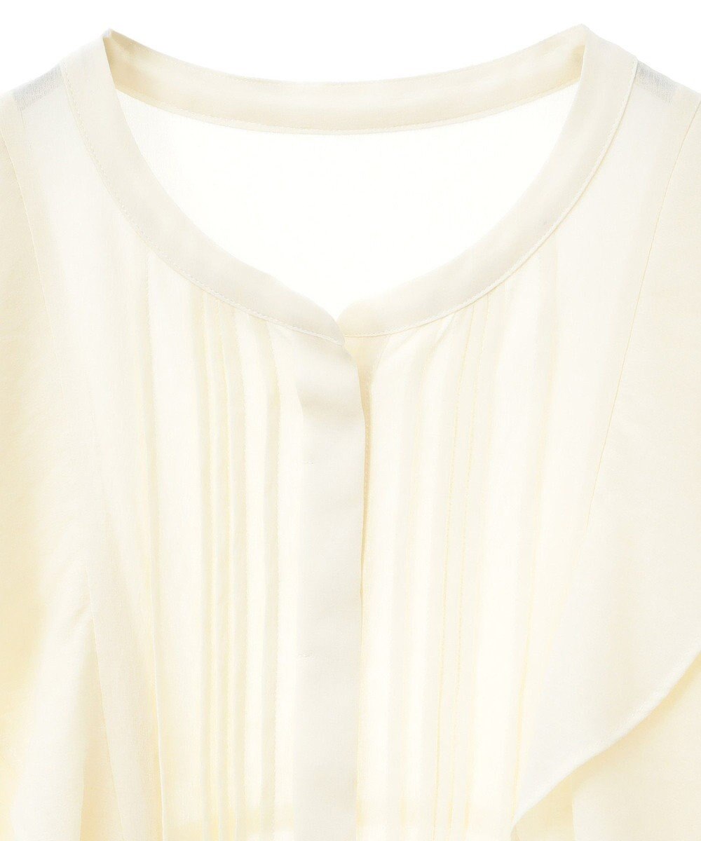 YECCA VECCA シアーラッフルブラウス 