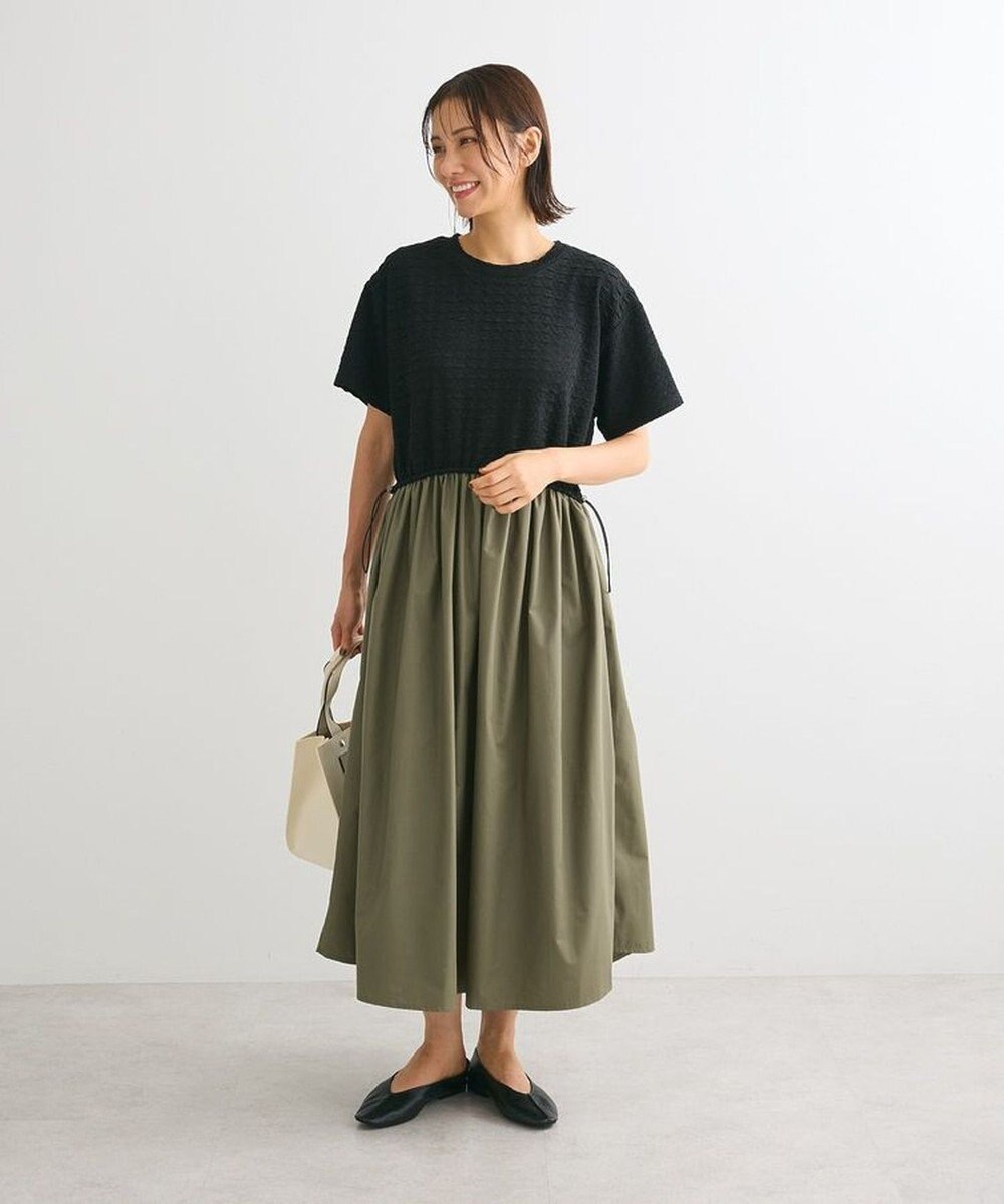 Green Parks ドロストドッキングワンピース 