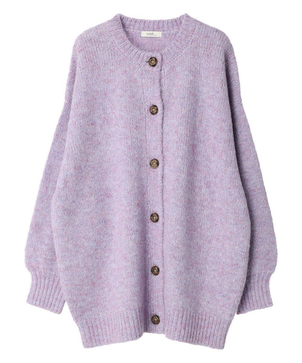 earth music&ecology ファンシーヤーンメランジカーディガン 
